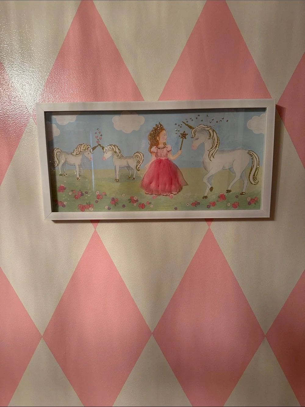 Princess & unicorn painting